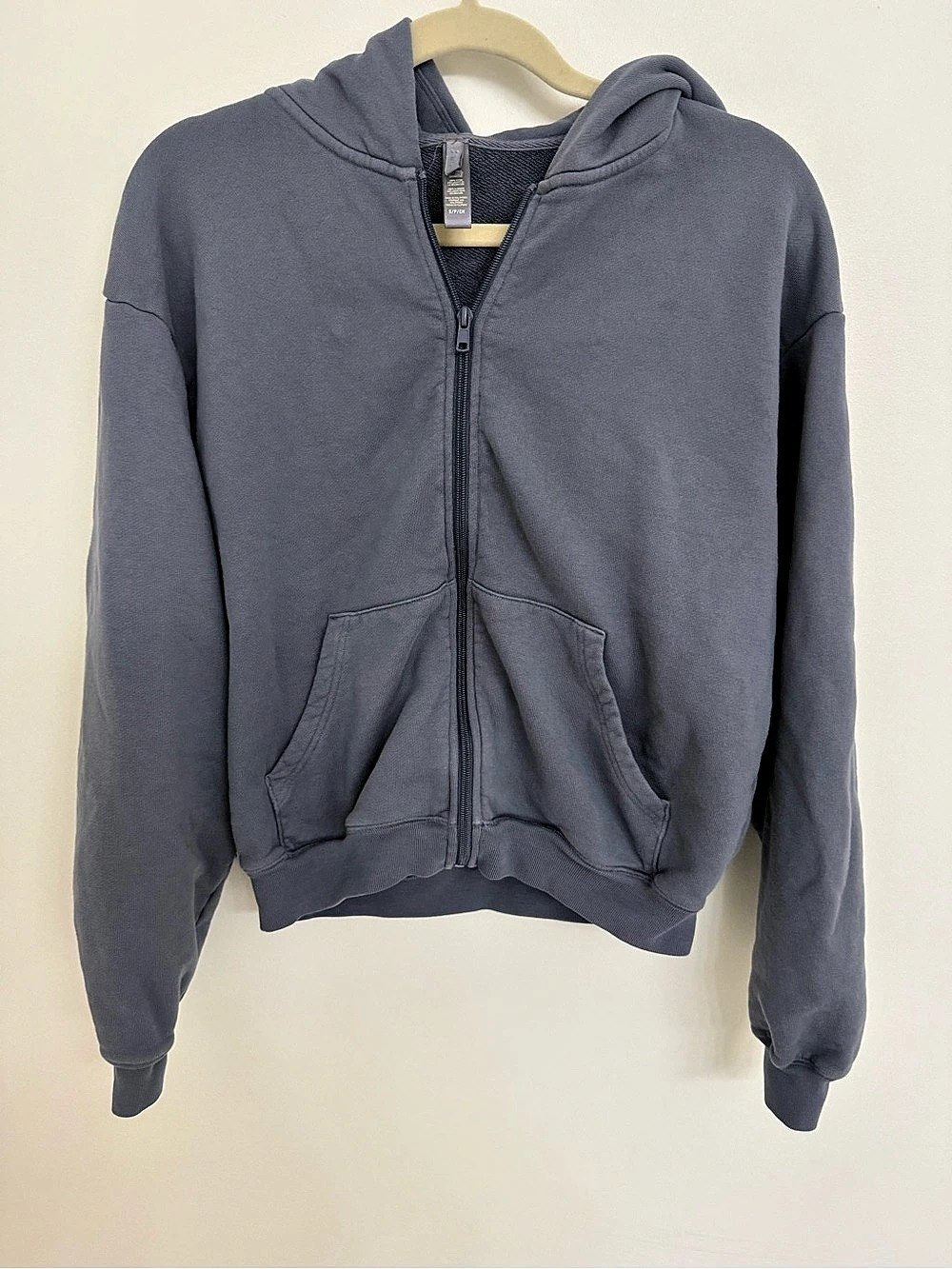 SKIMS Zip-Up Hoodie Blue Size Small